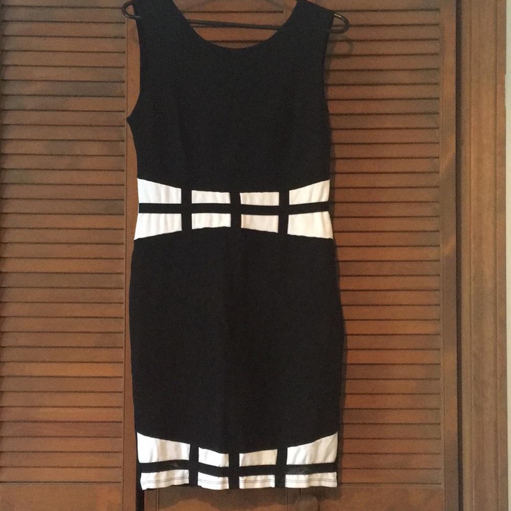Black and white dress